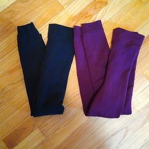 Fuzzy lined leggings